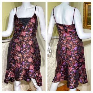 NWT Forest Lily Floral Brocade Party Dress